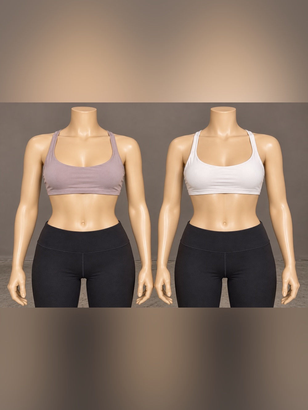 Lululemon Free To Be Wild Bra Bundle Size 2 Rose Tea Mauve White Yoga Sports